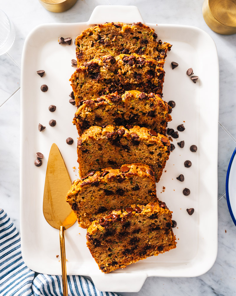 Zucchini bread with chocolate chips