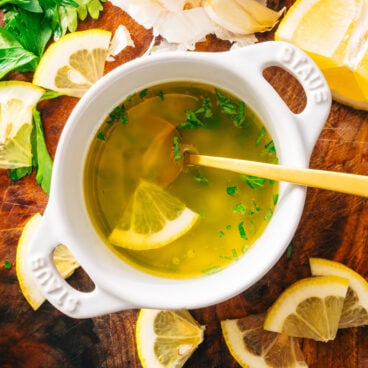 Lemon garlic butter sauce