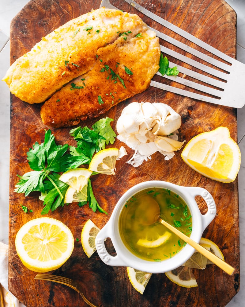 Lemon garlic butter sauce