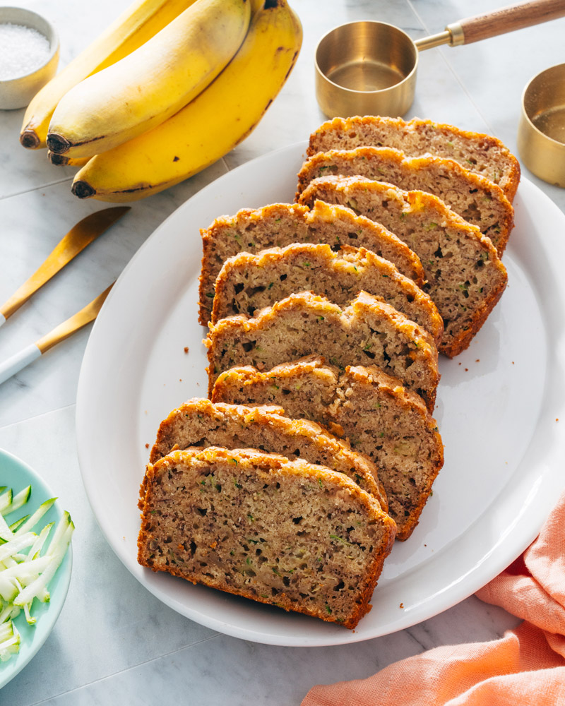 Zucchini banana bread