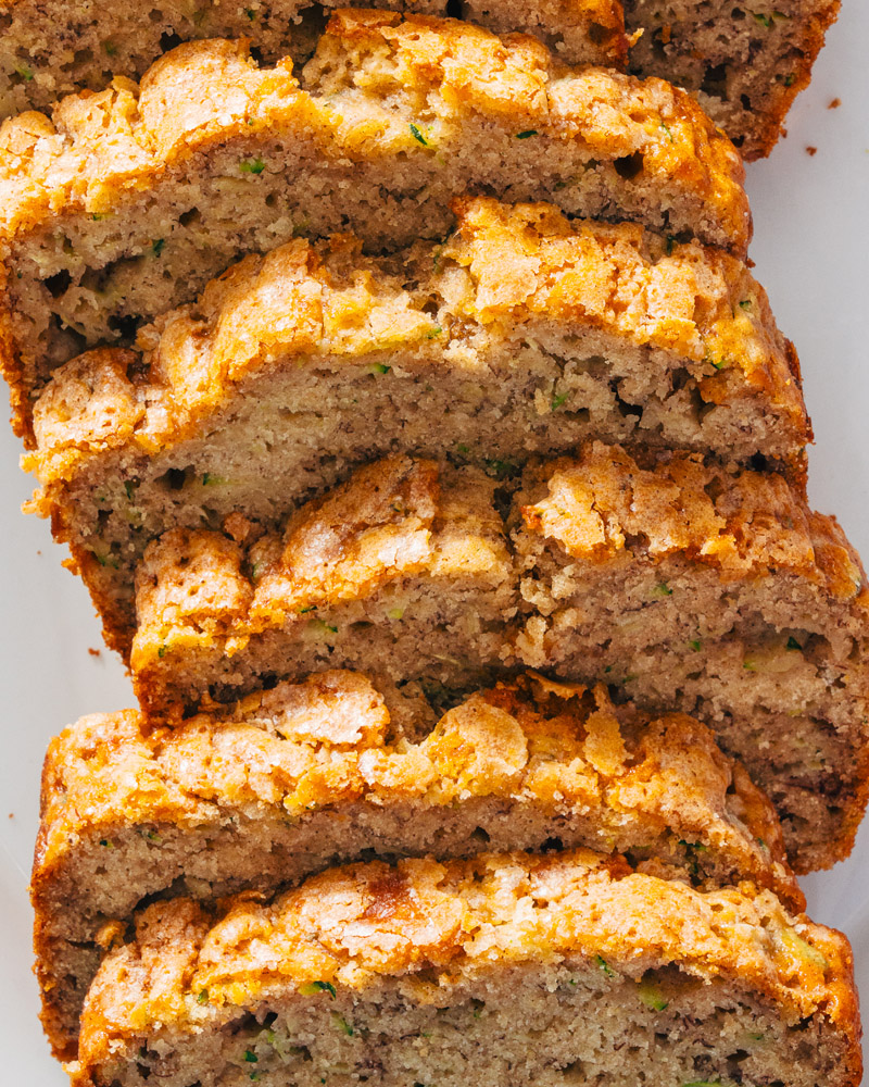 Banana zucchini bread