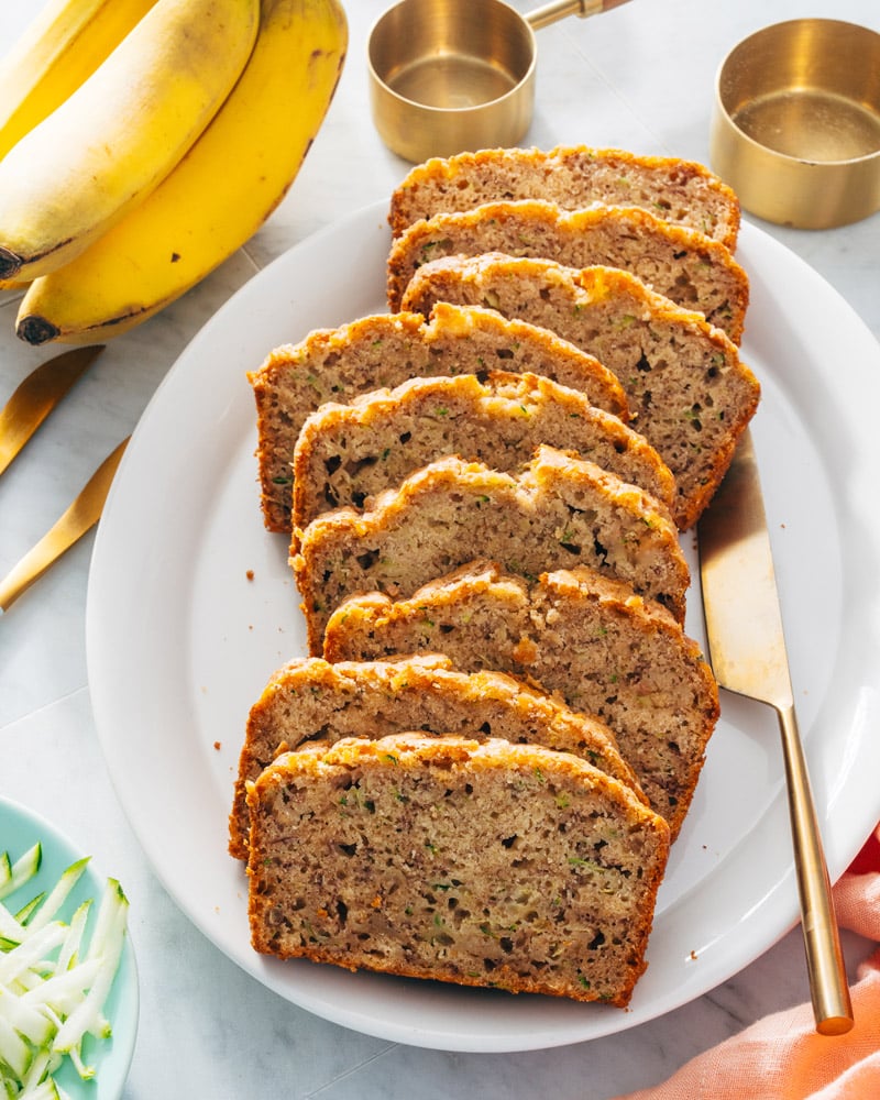 Banana zucchini bread