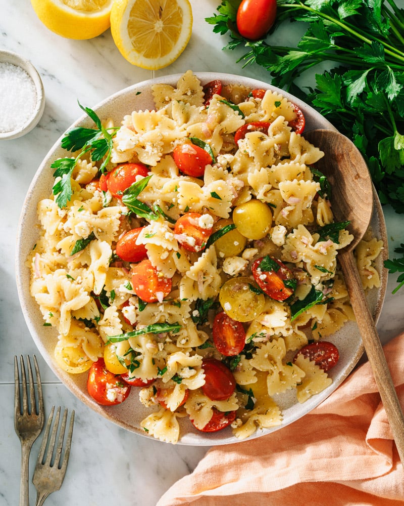 Bow tie pasta salad