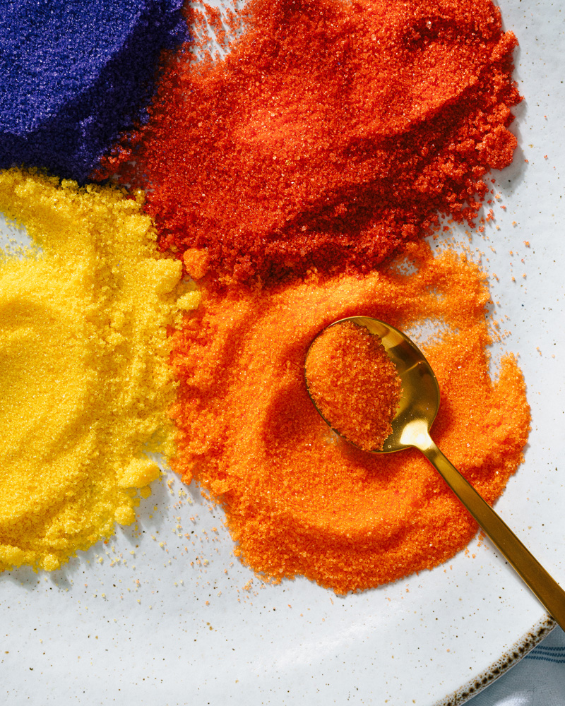 Colored sugar
