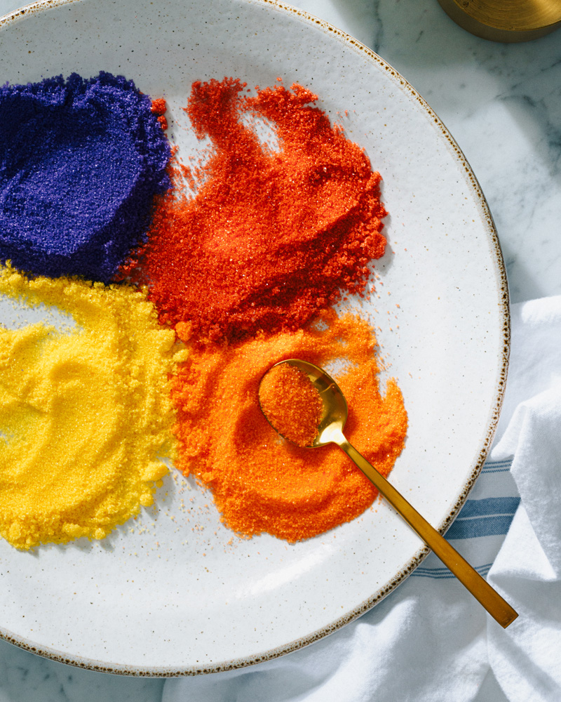 How to make colored sugar