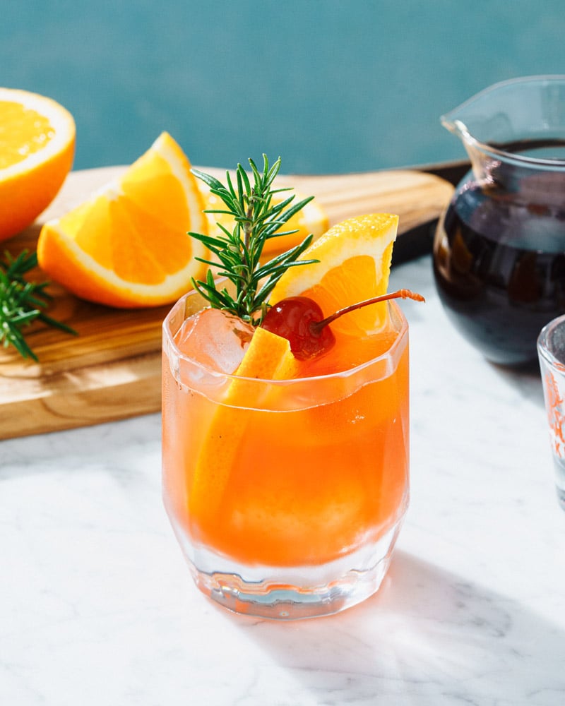 Cranberry Orange Whiskey Sour