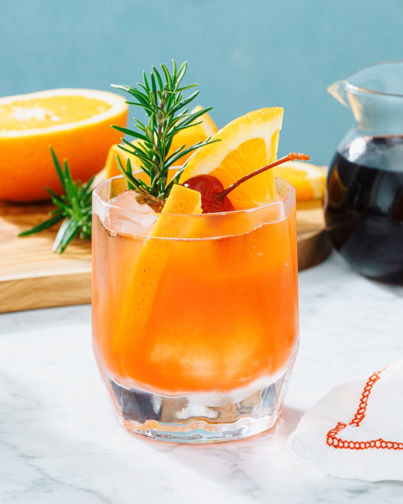 Cranberry Orange Whiskey Sour