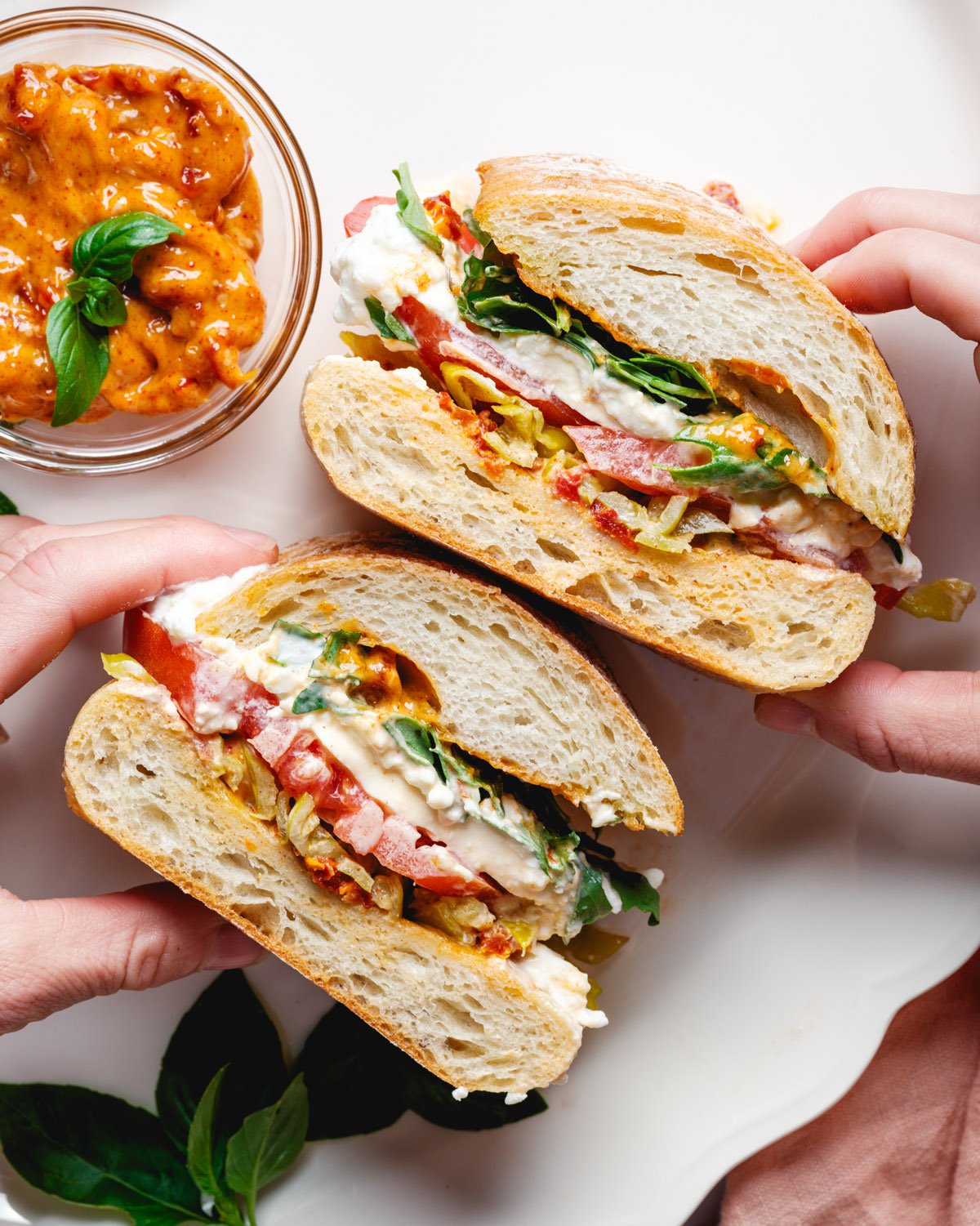 Vegetarian sandwiches