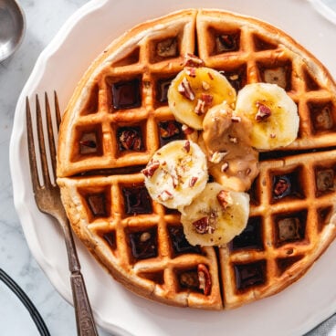 Banana waffles