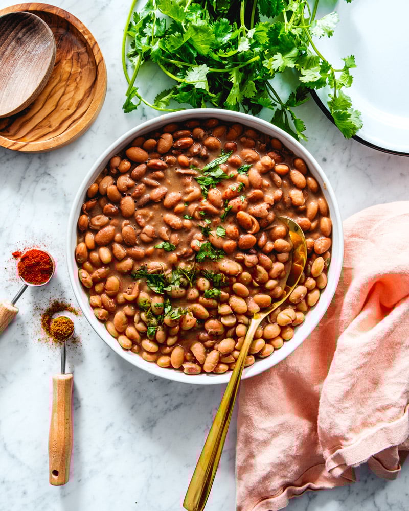 Pinto Beans in bowl.