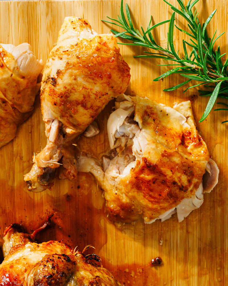 How to carve a chicken: separating drumstick
