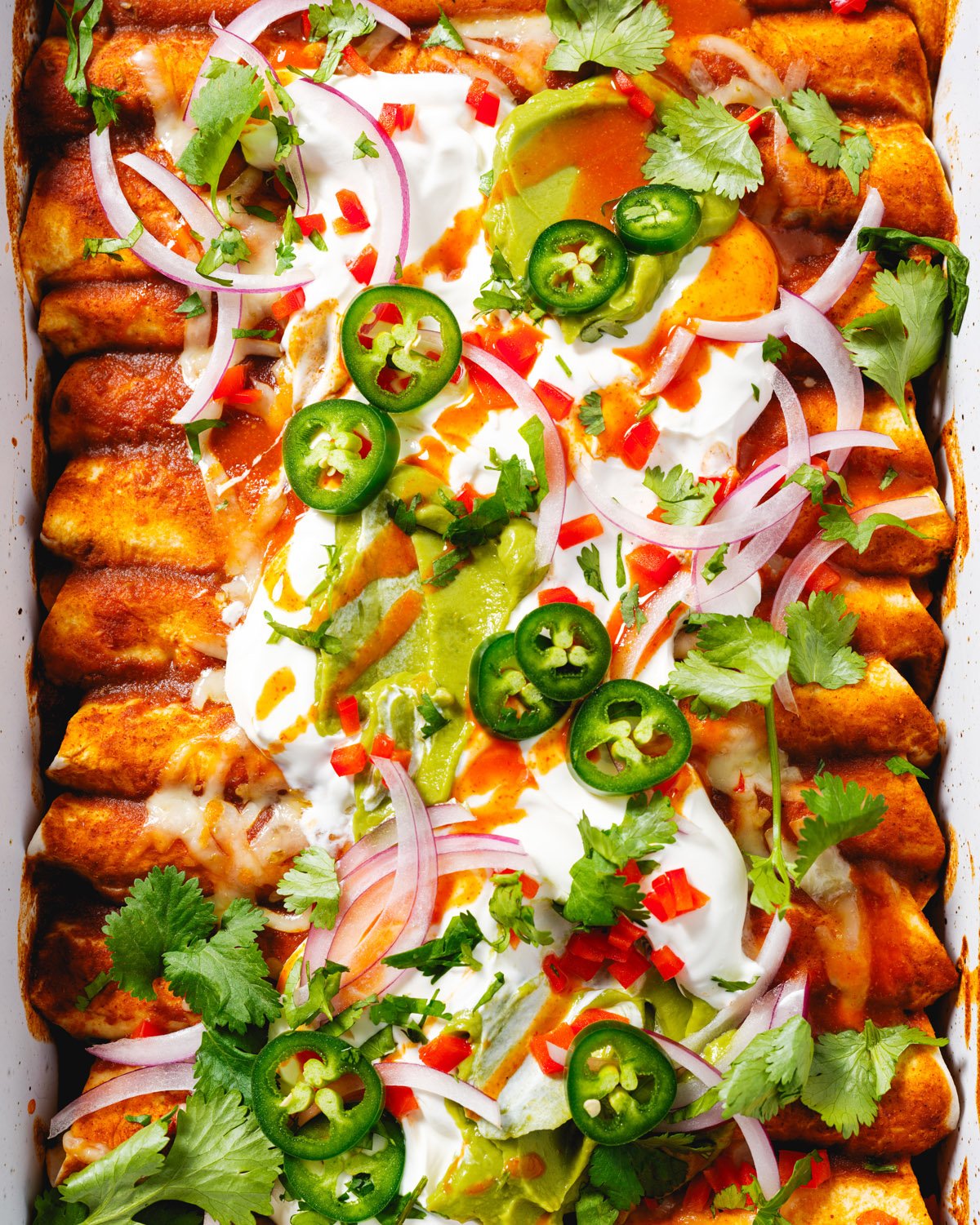 Cheese enchiladas