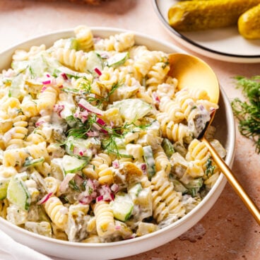 Dill Pickle Pasta Salad