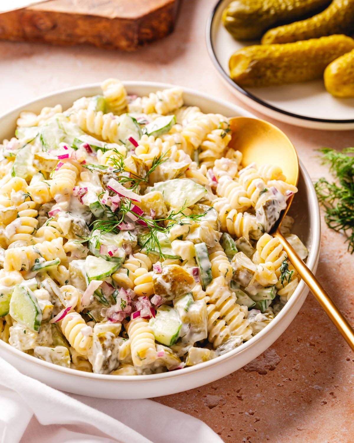 Dill Pickle Pasta Salad