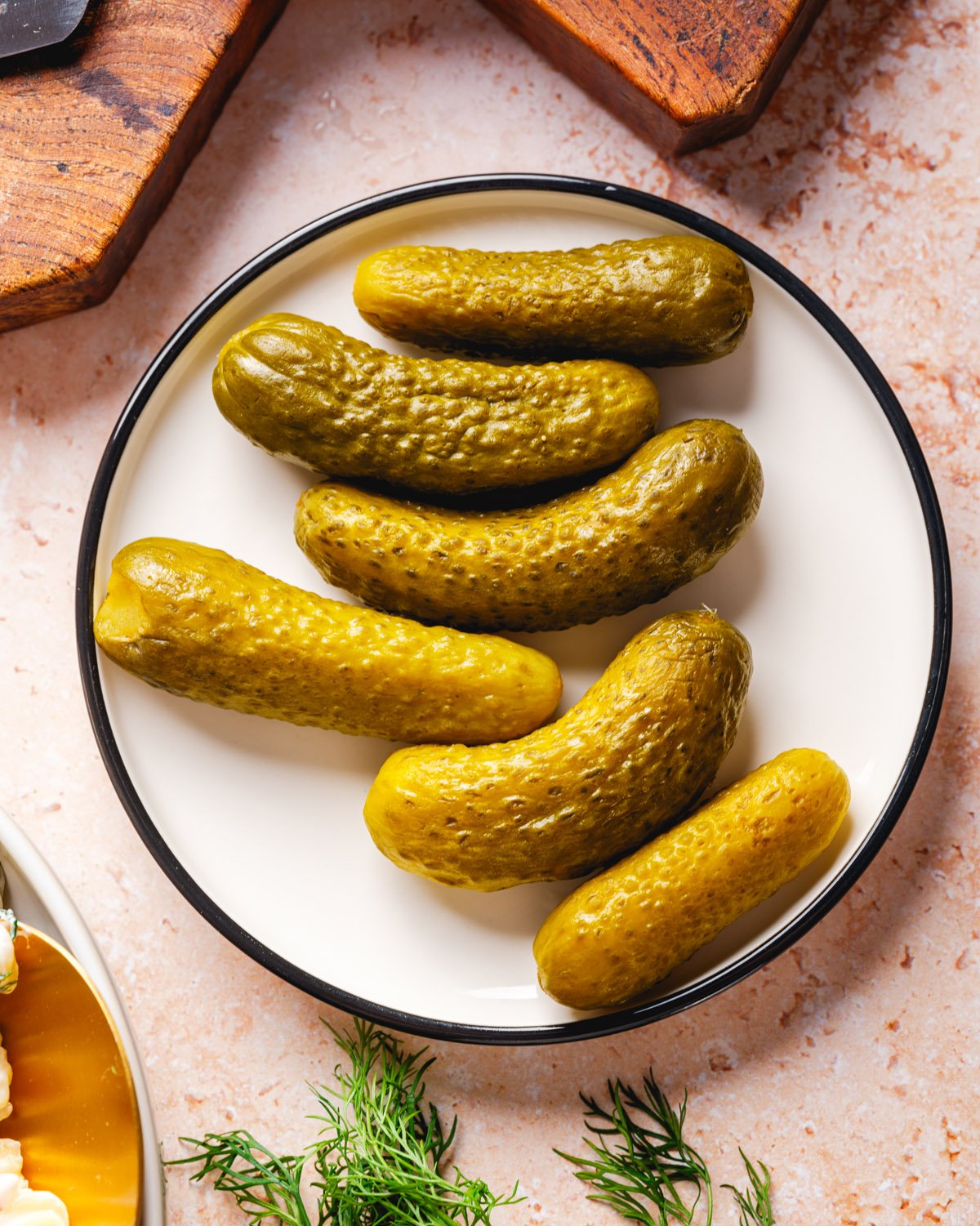 Dill pickles.