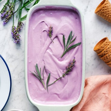 Lavender ice cream