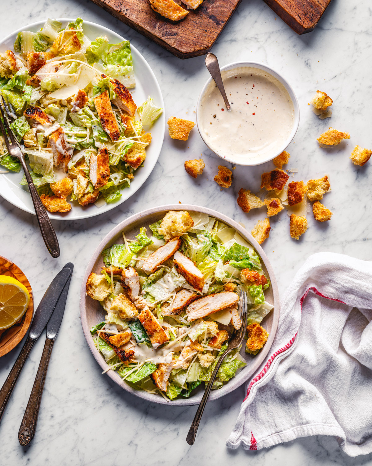 Chicken Caesar Salad.
