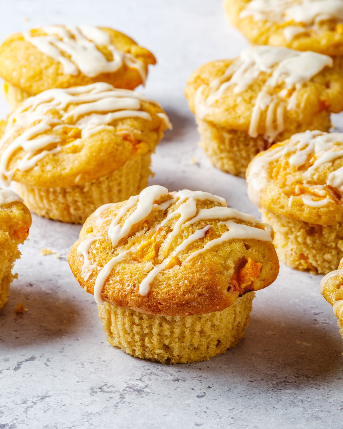 Peach Cobbler Muffins