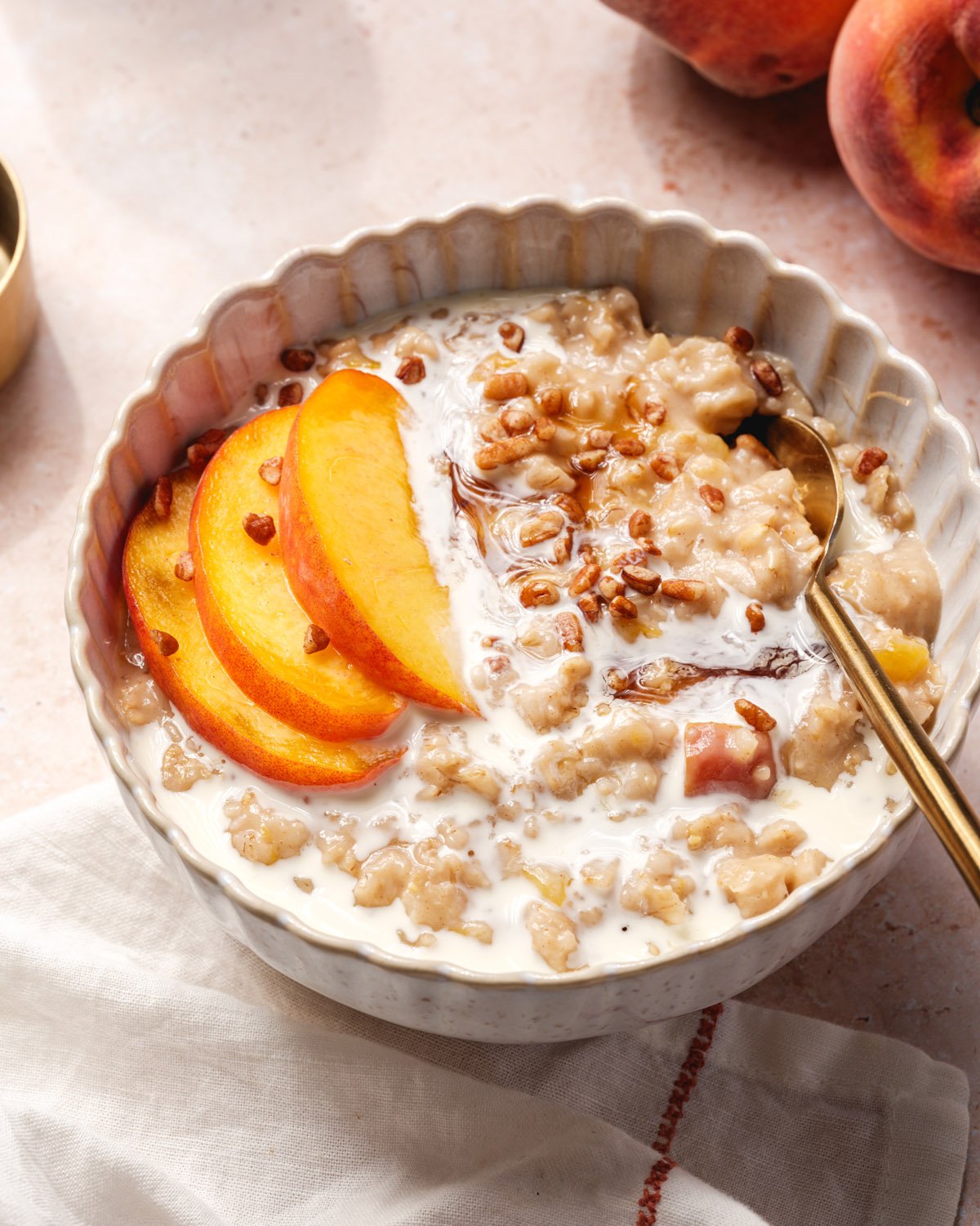 Peaches and Cream Oatmeal