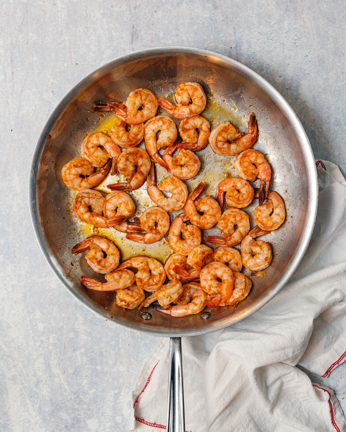 Step 2: Cook the shrimp.