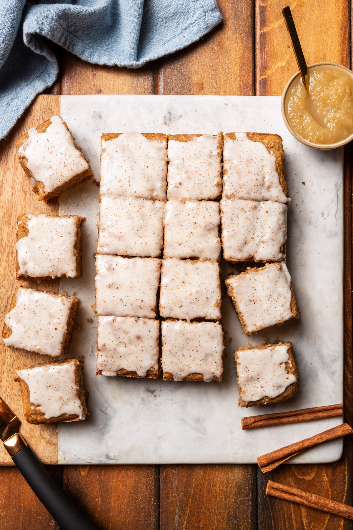 Glazed Applesauce Spice Cake