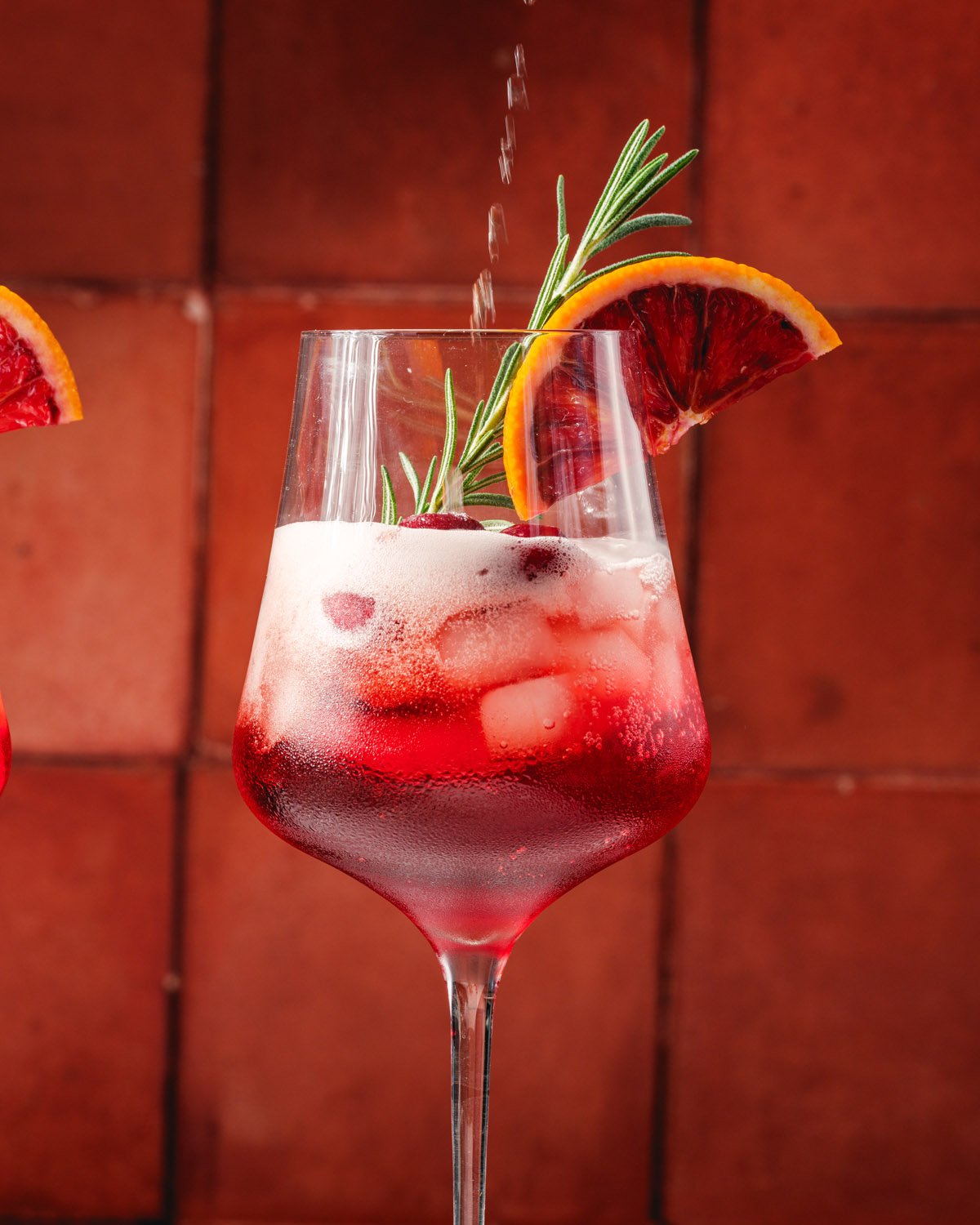 Cranberry cocktails: cranberry Aperol spritz
