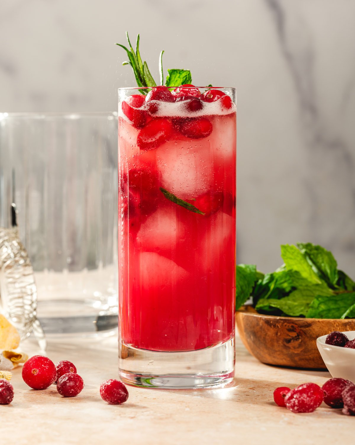 Cranberry mocktail