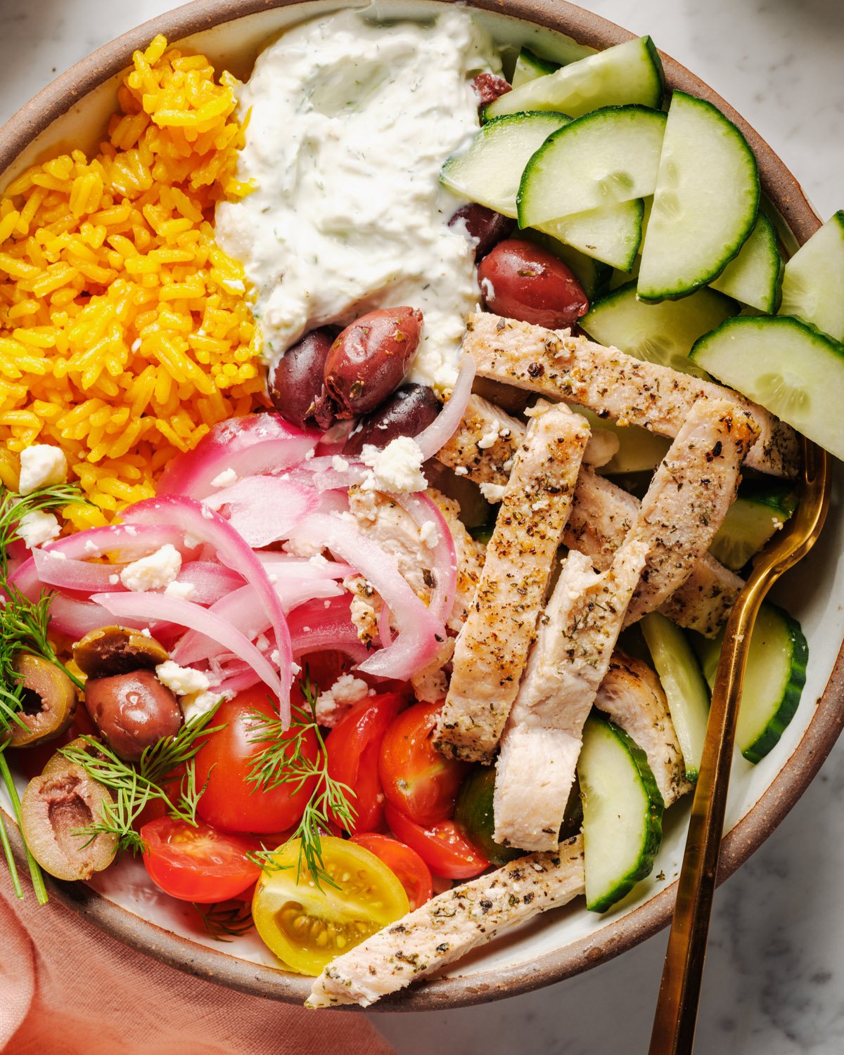 Greek Chicken Bowls