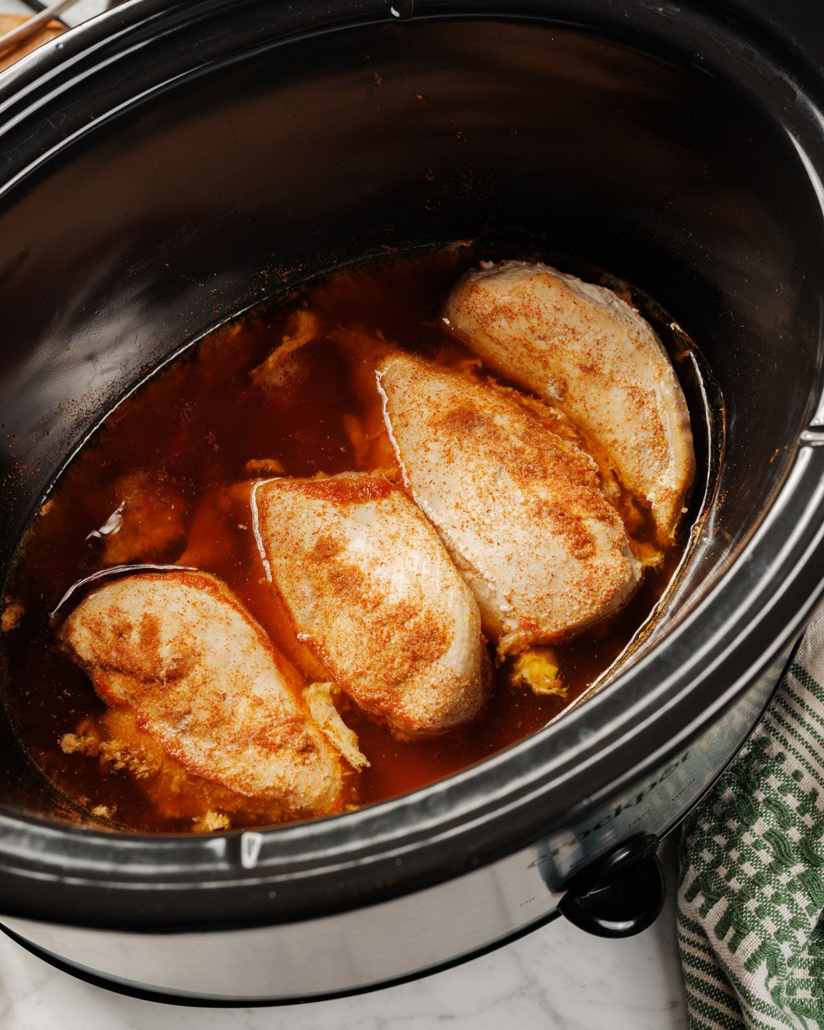 Crockpot Shredded Chicken in Slow Cooker